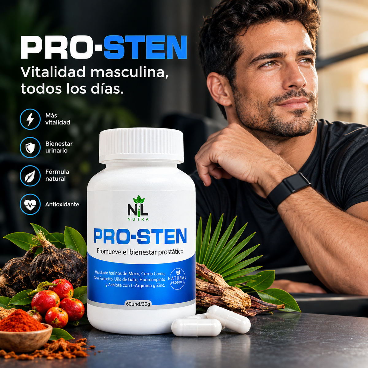 PROSTEN — Vitalidad Masculina | 60 Cápsulas