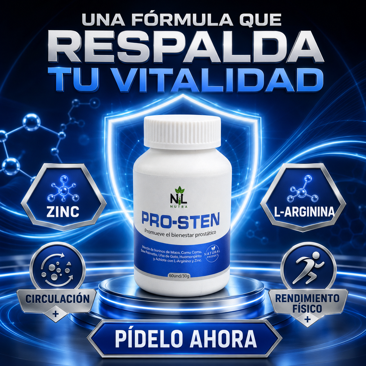 PROSTEN — Vitalidad Masculina | 60 Cápsulas
